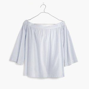 Madewell Clean Striped Off-Shoulder Top
